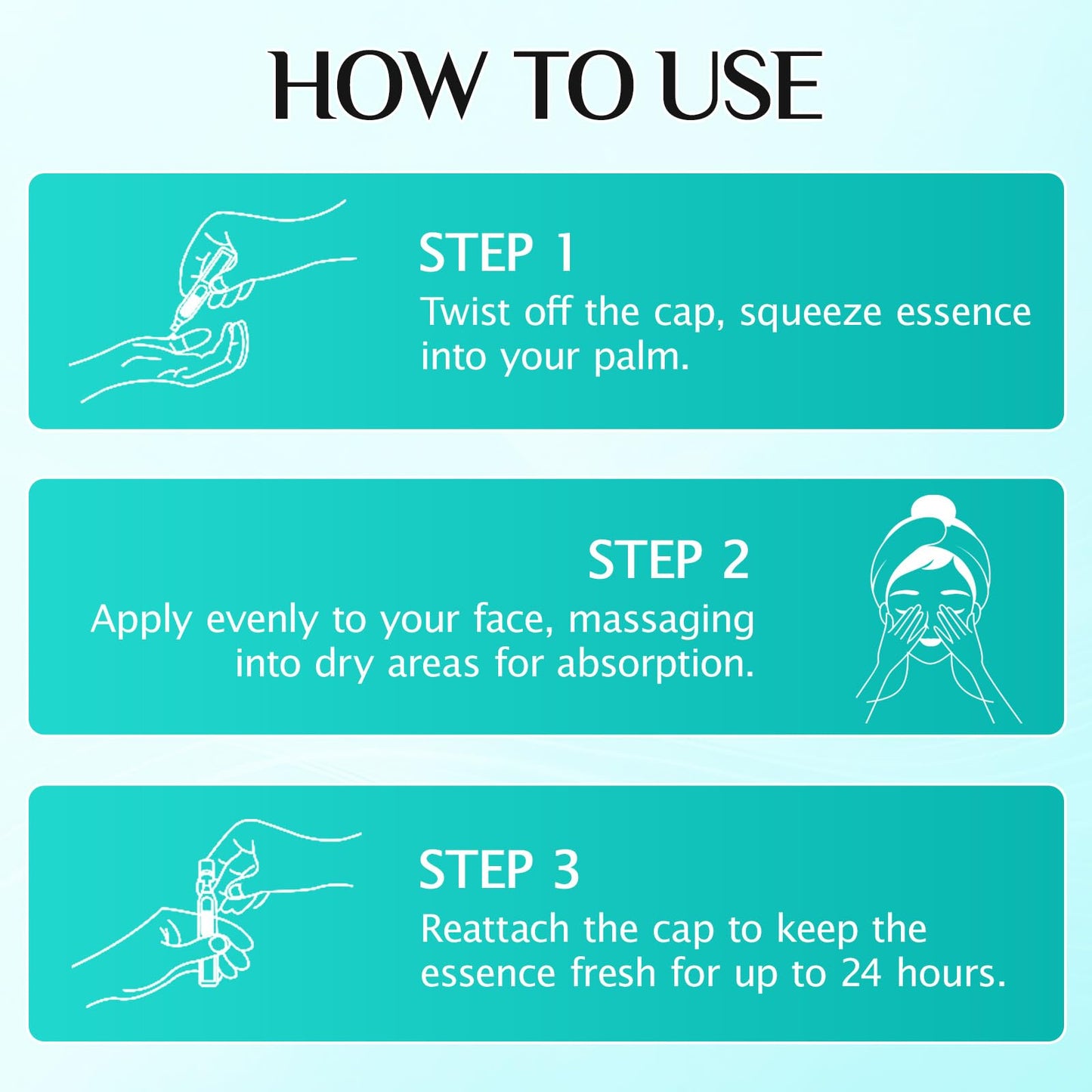 Meifenla 3% Hyaluronic Acid Serum for Face,Ultra-Hydrating Hyaluronic Acid Serum Tube Smooth Skin Deep Moisturizing Facial Serum for Anti-Aging with 30 Pcs Single-Use Vials Design