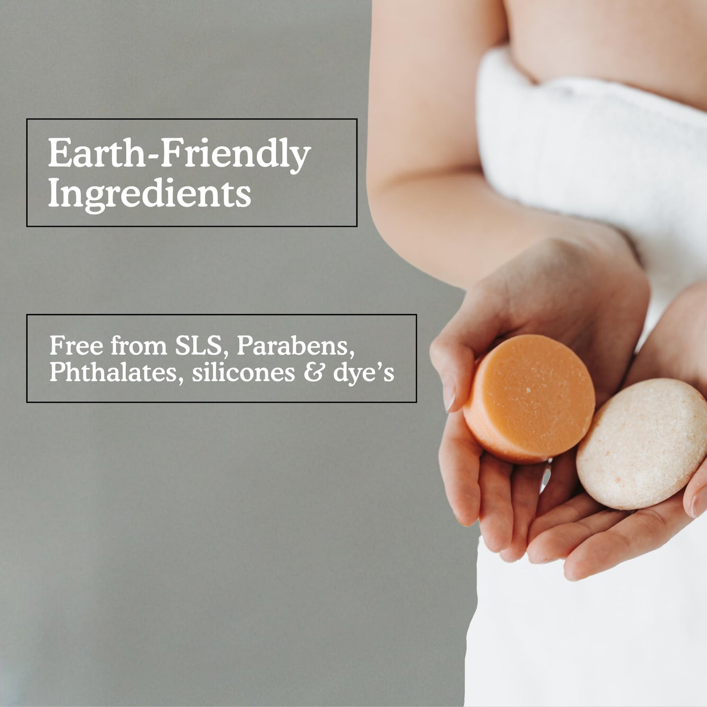 Zero Waste MVMT Conditioner Bar | Sweet Orange + Grapefruit | Eco-friendly Conditioner with Travel Container