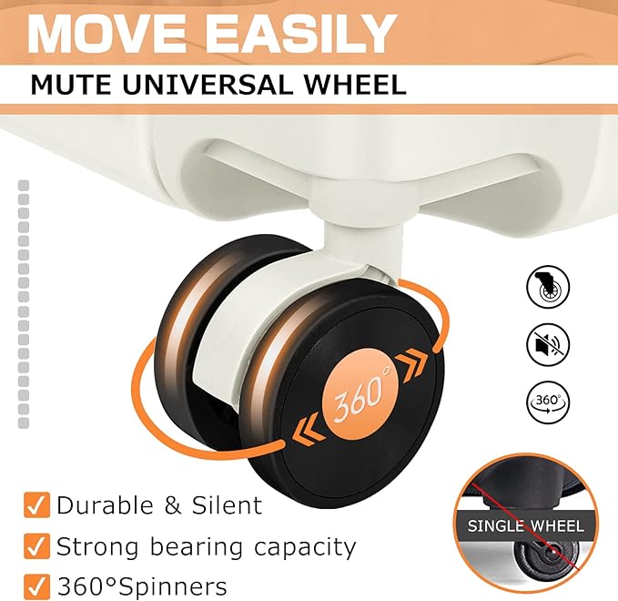 AnyZip Luggage PC+ABS Aluminum Frame Zipperless Checked Luggage Hard Shell Suitcase with TSA Lock Double Spinner Wheels 28 Inch Haze Blue