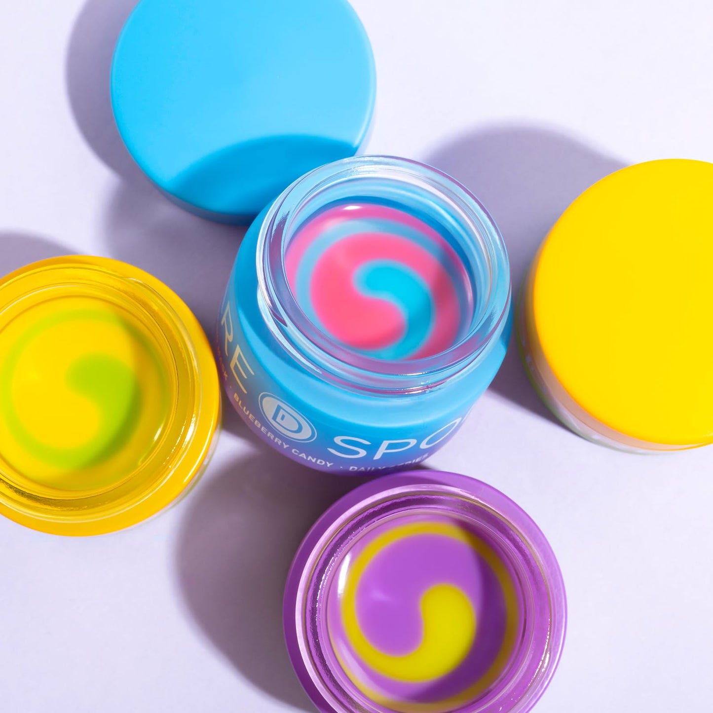 SPODARE Blueberry Lip Sleeping Mask Overnight -Original Dual-Color Lip Balm for Softer and Smoother Lips, Intensive to Nourish and Hydration Reduce Fine Lines for Dry Cracked Skin - 0.42 Fl Oz