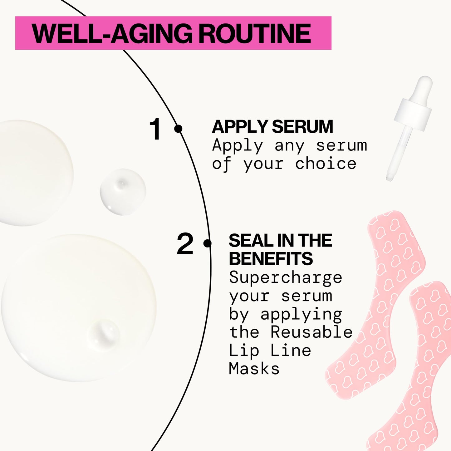 Pacifica Beauty Reusable Lip Line Mask, Skincare, Silicone Mask, For Fine Lines and Wrinkles, Lift and Firm, Pair with Serum, Storage Tin Included, Skin Care, Face Masks Skincare, Vegan, 2 Pieces