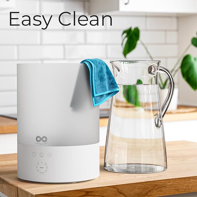 Everlasting Comfort 2.5L Top Fill Humidifiers for Bedroom, 2.5L - Quiet Easy to Fill & Clean, 24HR Runtime, Night Lights, Timer, Ultrasonic Cool Mist Humidifier, Auto Shut-Off, Essential Oil Diffuser