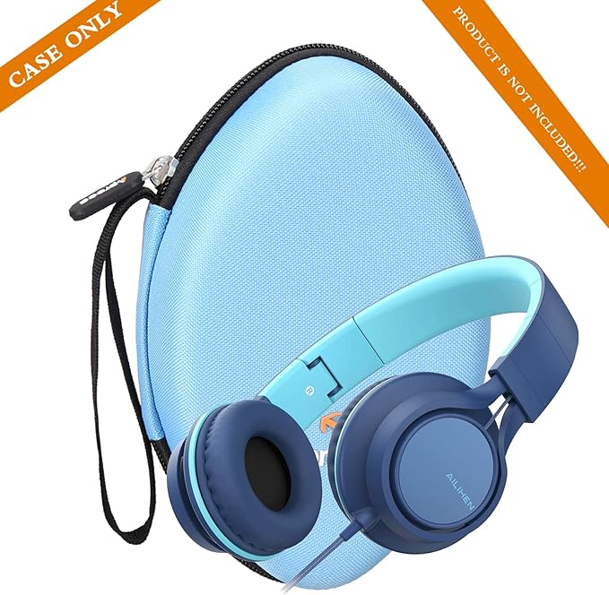 Aproca Hard Travel Storage Case for AILIHEN C8 / Tribit XFree Tune Headphones Folding Lightweight Headset (Blue)