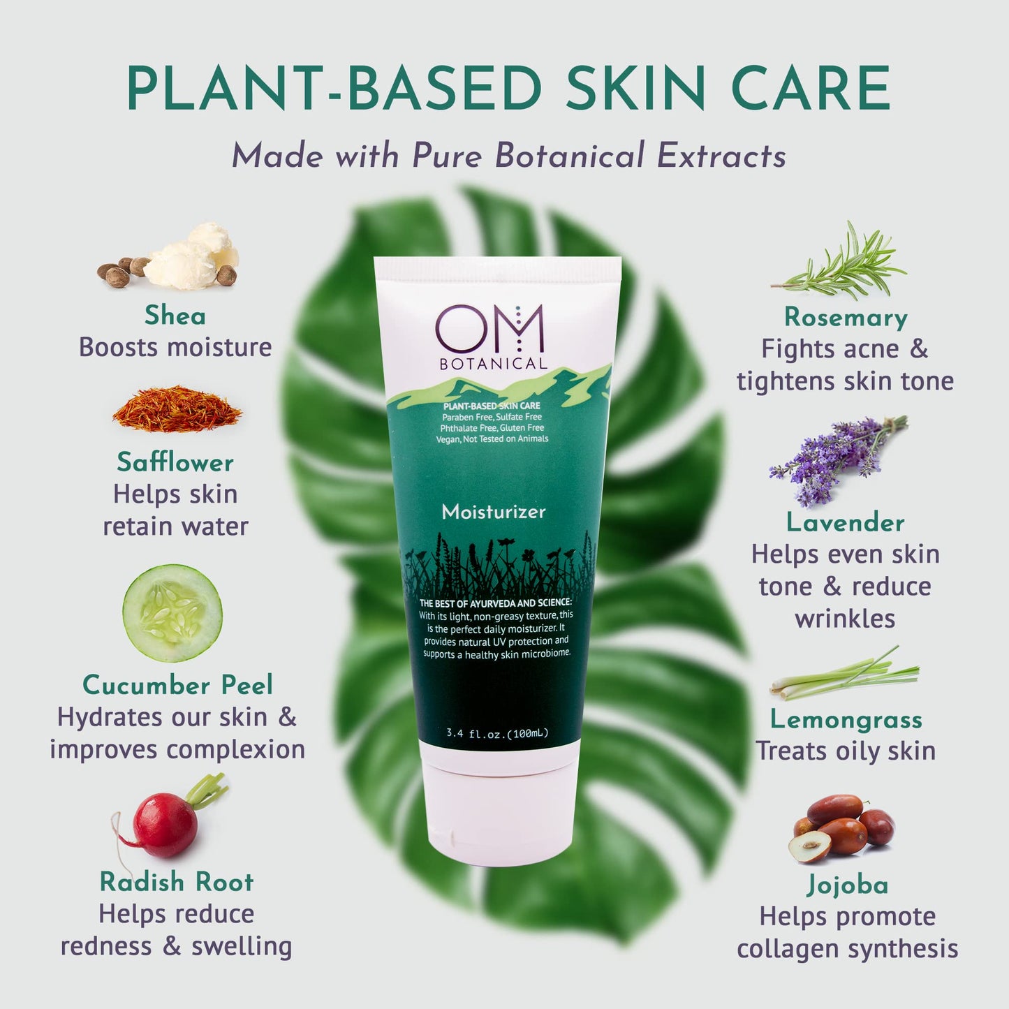 The Best Plant-Based Organic Moisturizer – Ayurvedic, Vegan, pH-Balanced Face & Body Lotion. Microbiome-Friendly, Non-Greasy, Deep Hydration for Radiant Skin. Perfect for Women & Men, Day & Night.