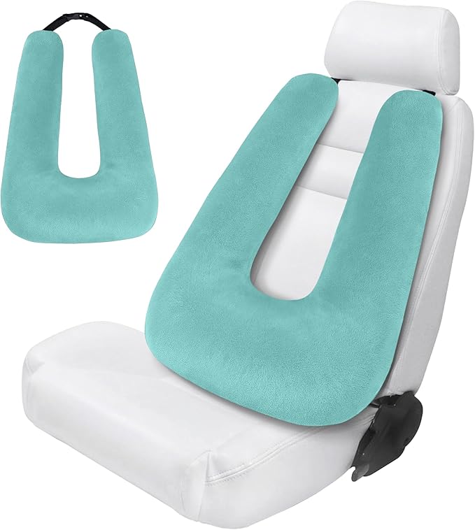 Car Pillow for Kids, Car Pillow, Travel Pillow Cushion for Car and Adults, Support Head and Neck on Road Trips, Green