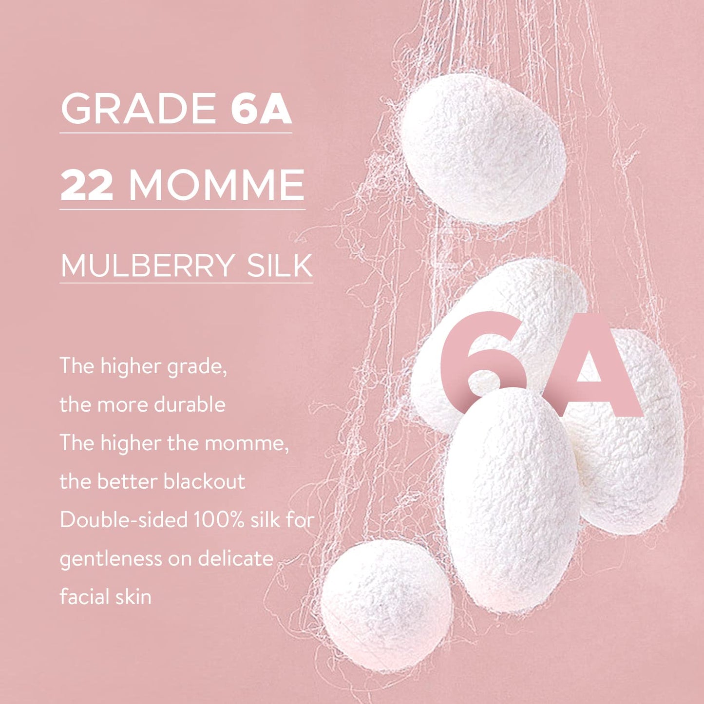 LitBear Silk Sleep Mask for Side Sleeper, Eye Mask Sleeping for Women Men 100% 22 Momme Pure Mulberry Silk, Face-Hugging Padded Eye Cover for Sleeping with Adjustable Band (Pink)