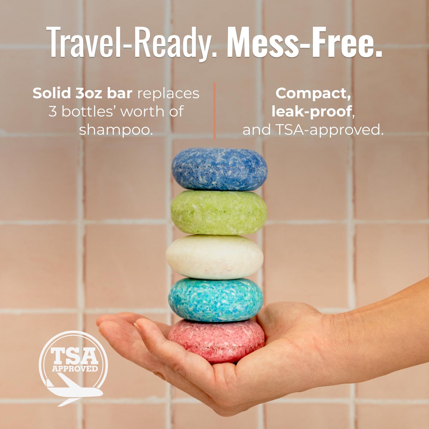 ZWS Essentials Simply Unscented Shampoo Bar, Vegan Solid Hair Cleanser for Sensitive Scalps & Fragrance-Free Care, Zero Waste, Travel-Friendly