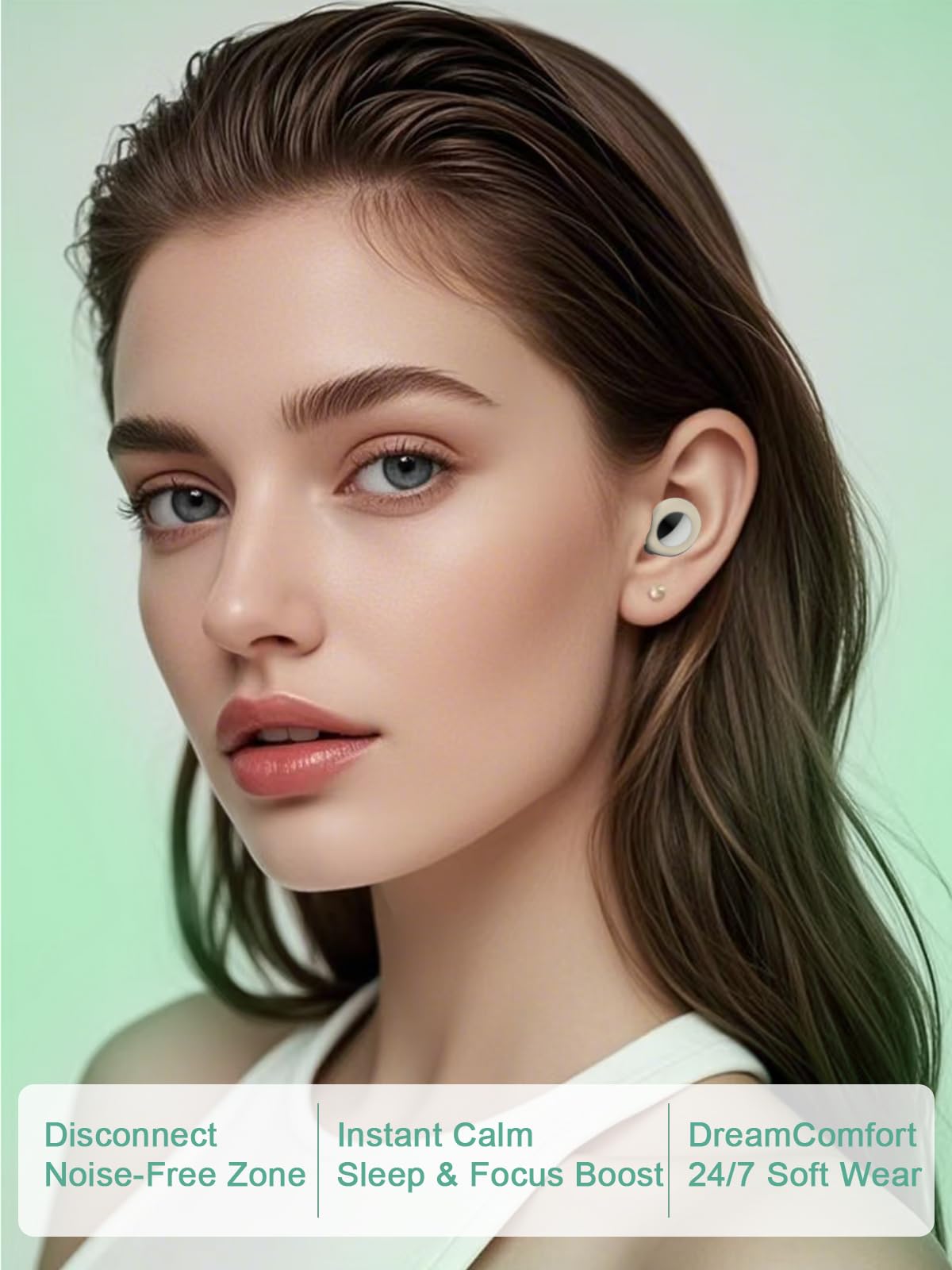 Ear Plugs for Sleeping Noise Cancelling -45dB, Soft and Reusable Silicone Noise Cancelling Ear Plugs with 8 Eartips and Carrying Case, for Concert, Snoring, Working and Traveling (White)