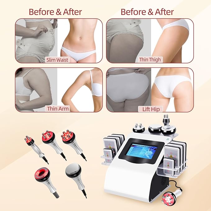Body Machine Body Multifunctional Beauty Machine Cellulite Device, White