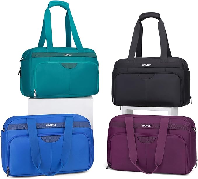 Carry-On Luggage Travel Duffle Weekender Travel Bag Men Gym Bag for Women,Overnight Bag Luggage Bag with Trolley Sleeve,Hospital Bag for Labor and Delivery,Purple