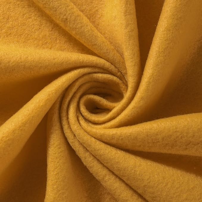 CAI TENG Fleece Throw Blanket Bulk 6 Pack Kid Blankets Soft Lightweight Cozy Polar Fleece 50 x 60 Throws Solid Pet-Friendly Bed Sofa Couch Fleece Fabric Travel Wedding Outdoor Mustard Yellow
