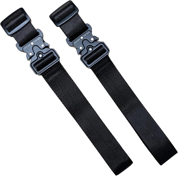 Cincha Add A Bag Luggage Strap Connectors - Connect Multiple Suitcases and Bags - Airport Travel Accessories - As Seen on Shark Tank - 2pcs (Jet)