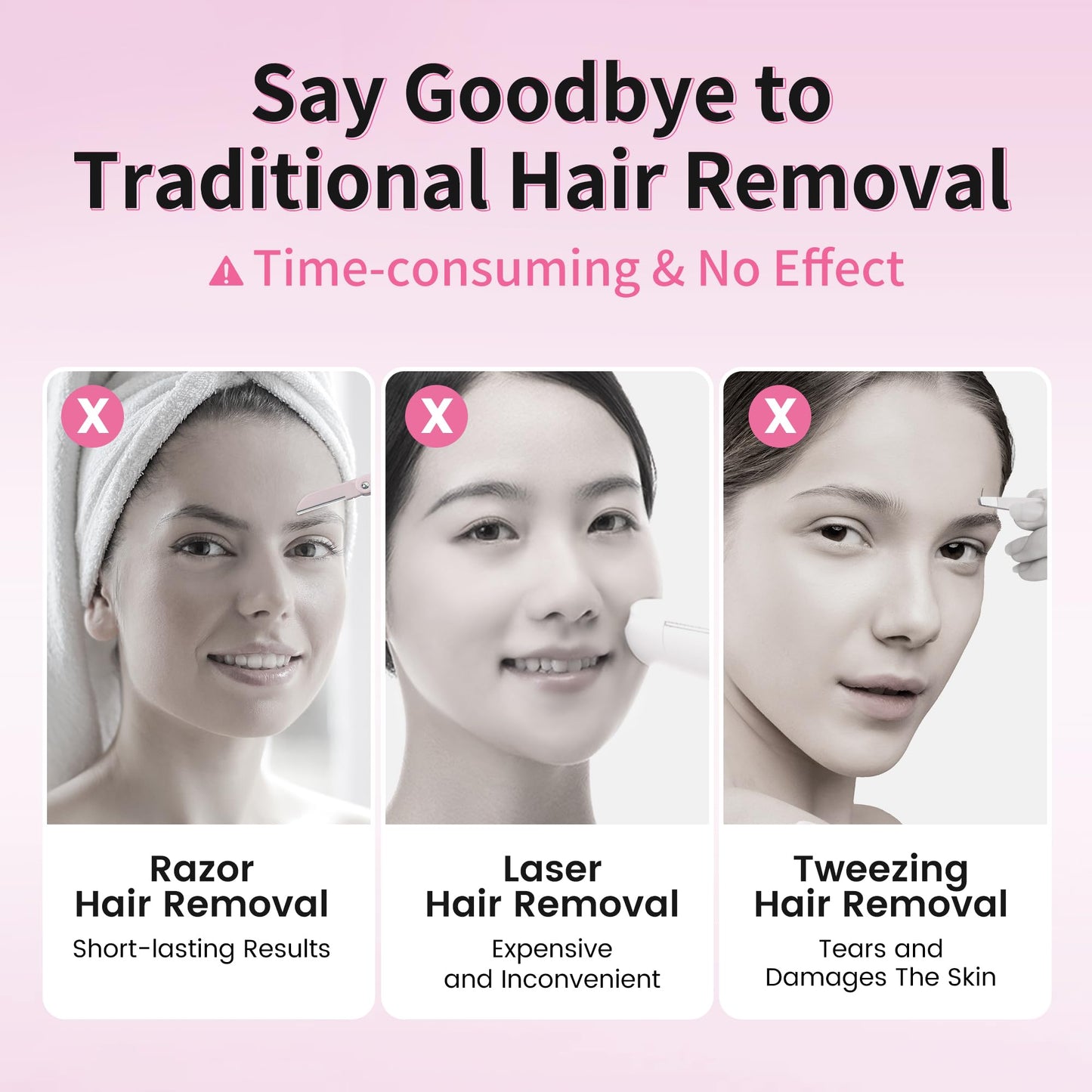 Beauty7 Wax Strips Kit for Sensitive Skin, Facial Hair Removal for Eyebrow, Lip, 24 Strips & 4 Calming Oil Wipes, At Home Waxing for Women