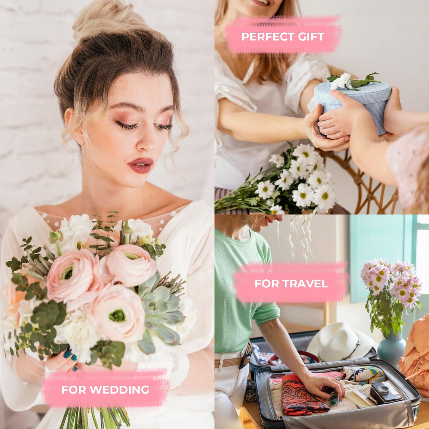 AOLRNALI Bridal Emergency Kit for Wedding Day, Wedding Essentials Survival Set for Team Bride, Must-Have 30+ Essentials Travel Kit with Makeup Bag