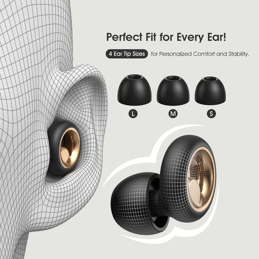 Ear Plugs for Sleeping Noise Cancelling,Soft EarPlugs for Concert,Reusable Ear Plugs for Noise Reduction with 8 EarTips,Silicone Hearing Protectio for Work and Travel(Black)