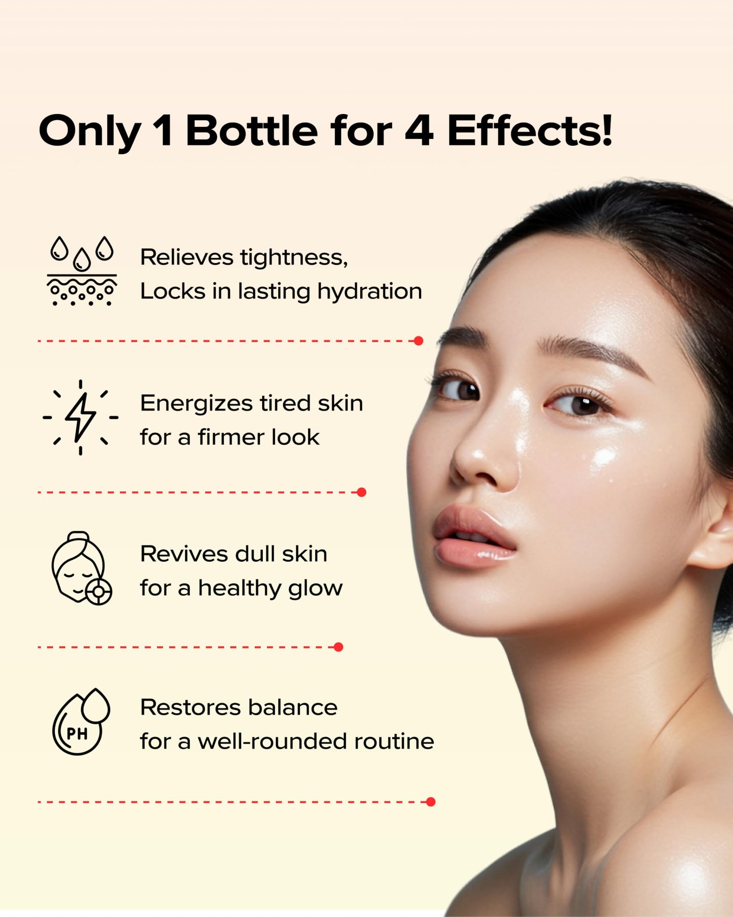 3W8L Energy Active Serum EX, All-in-One Korean Skincare Facial Serum with Centella, Hyaluronic Acid, Peptides & Vitamin C – Hydrating, Firming, Shiny, Fine Lines Care, Lightweight, 1.69 fl oz