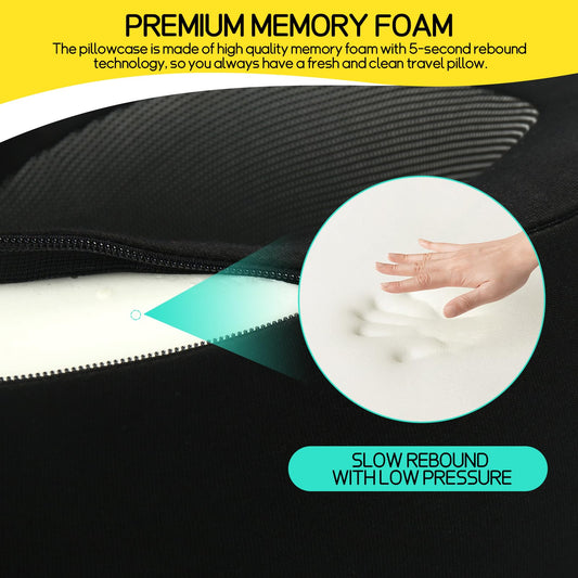 Ulaek®Travel Pillows for Airplanes,Travel Neck Pillow Airplane Memory Comfortable Breathable Cover, Stowable Pillows for Sleeping, Car, Airport Travel Essentials,Gifts for Family, Wife and Friends