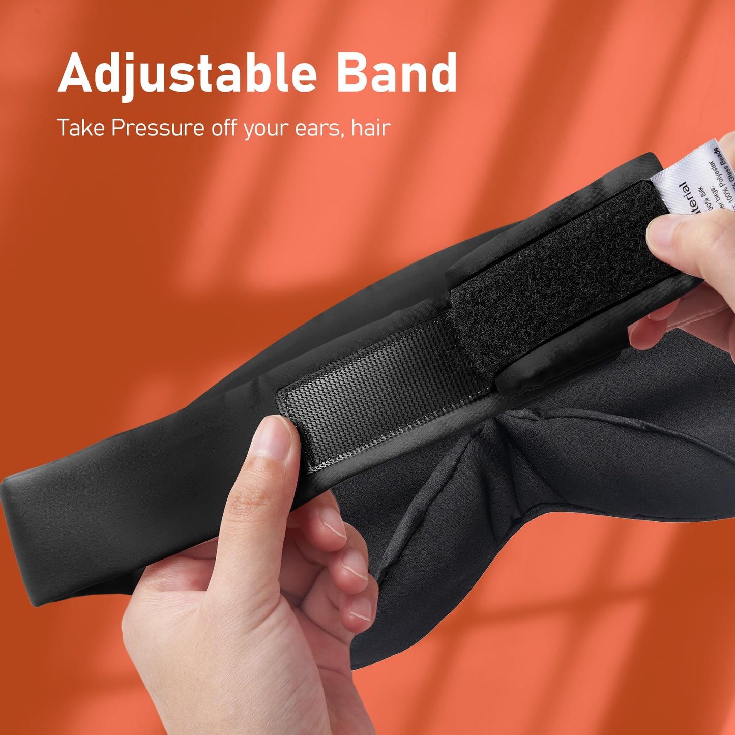 LitBear Weighted Silk Sleep Mask 4.9 oz (140g), Mulberry Silk Sleeping Mask with Detachable Insert, Women Men Pressure Relief Night Light Blocking Eye Mask with Adjustable Strap, for Relax Deep Sleep