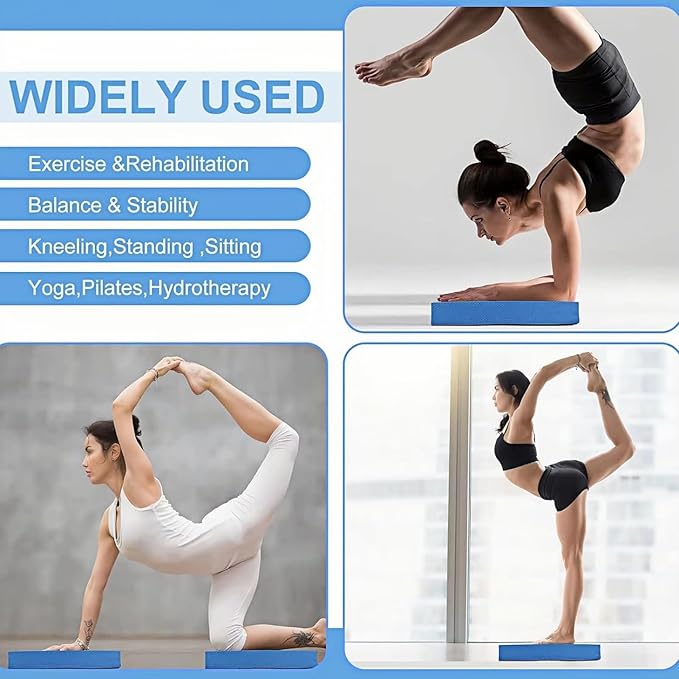 Balance Pad – Stability Trainer for Balance, Stretching, Physical Therapy, Exercise, Mobility, Rehabilitation and Core Training Non-Slip Closed Cell Foam Premium Balance Pad Knee Pad