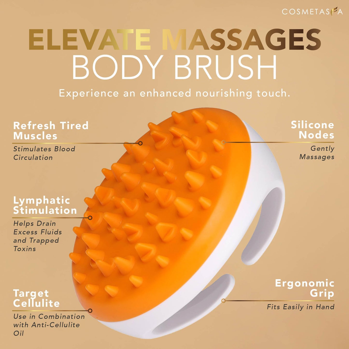 Cellulite Massage Oil, Gel & Mitt - Natural Hot Cream Massage Gel, Oil & Massager - Firm, Tone, Tighten & Moisturize Skin. Soothes Muscles (8.8 oz.)