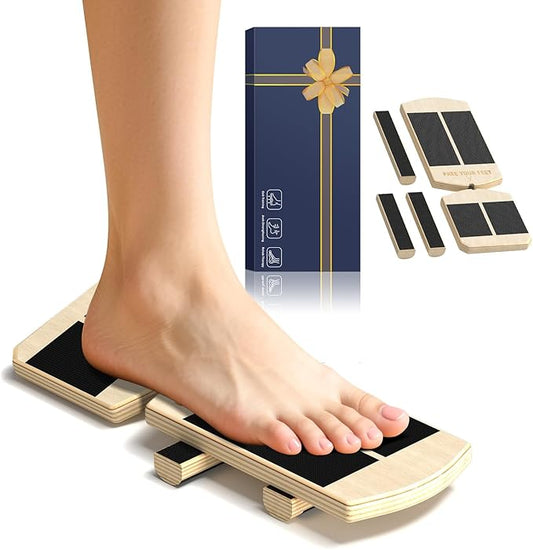 Ankle Balance Board Foot Strengthener Trainer Ideal for Sprained Ankle Recovery Stability Exercises and Physical Therapy Plus Posture Corrector and Foot Stretcher for Plantar Fasciitis Relief