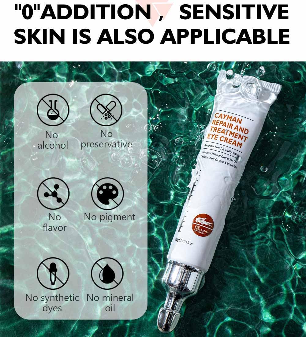 Pinnoocy Magic Eye Cream, Instantly Remove Under Eye Bags Wrinkles Puffiness Dark Circles and Fine Lines, Anti Aging Eye Cream for Men Women