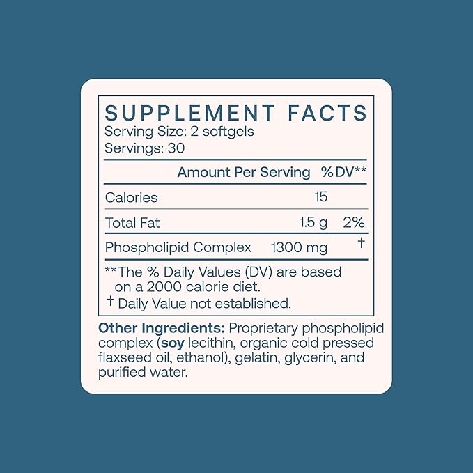 BodyBio PC - Phosphatidylcholine for Brain Health, Mental Clarity, Cognitive Function, Cellular Repair & Healthy Aging, Phospholipid Complex Supplement for Gentle Daily Detox