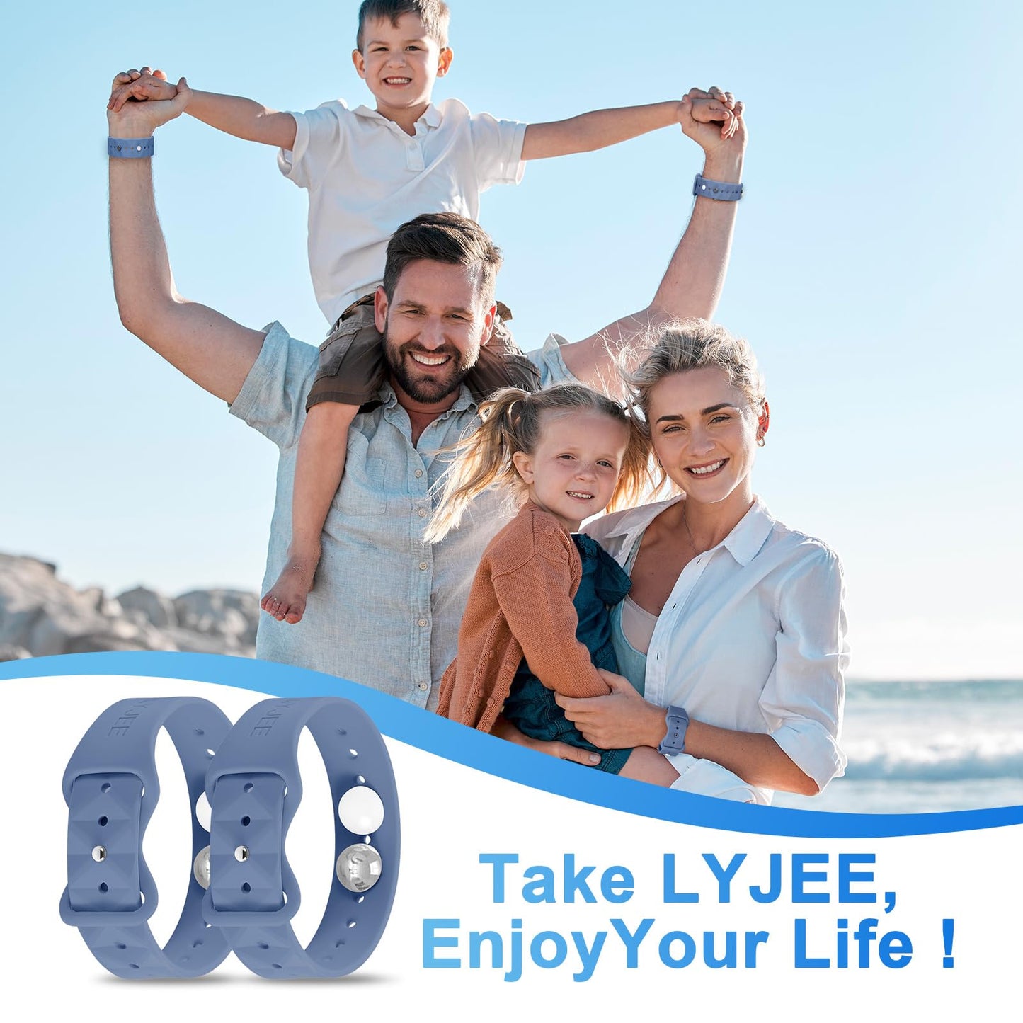 LYJEE Motion Sickness Bands Anti Nausea Wristband for Adult and Kids Morning Sickness Relief for Pregnant Women Acupressure Nausea Relief for Car, Sea, Air Sickness
