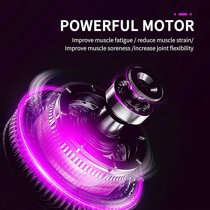 3'' Vibrating Massage Ball - Massage Roller Ball with 5 Speed Vibrations for Muscle and Fitness, Plantar Fasciitis Pain Relief, Myofascial Release and Trigger Point Treatment (Purple)