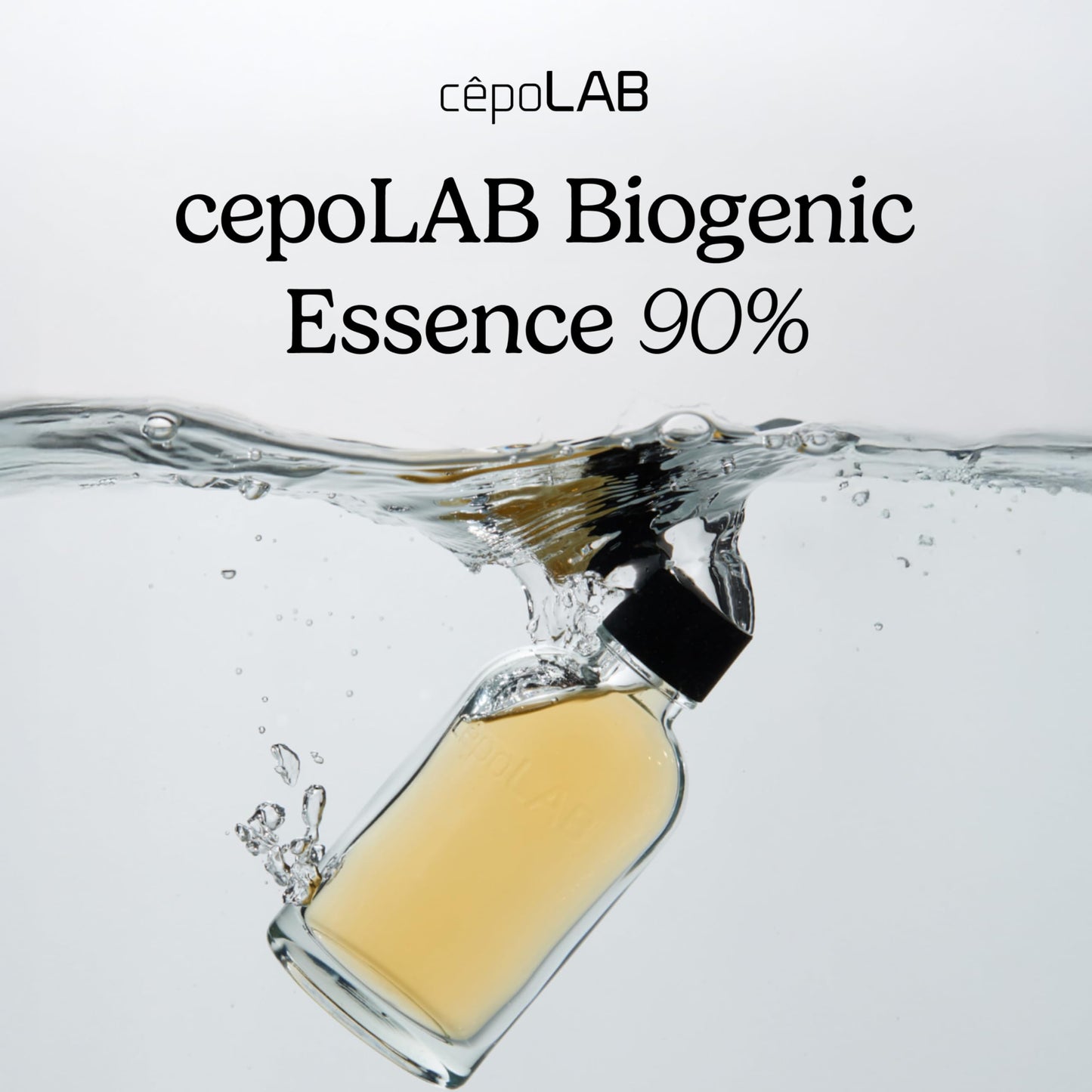 cepoLAB Biogenic Essence 90% CLEPS® Hydrating Face Serum – Korean Skincare for Dull & Dehydrated Skin, 5.24 fl.oz