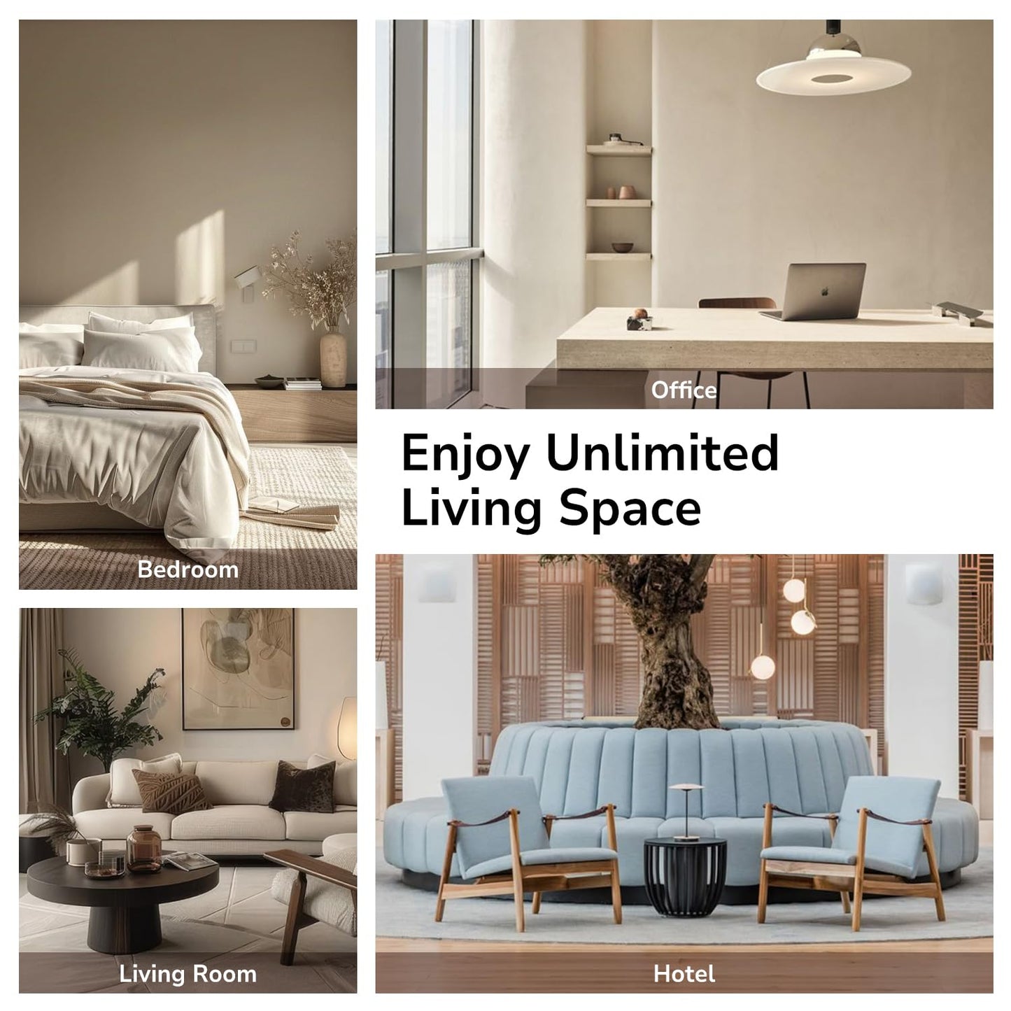 SOULORIGIN Ultrasonic Essential Oil Diffuser, Home Fragrance Aroma Diffuser with Auto Shut-Off, 8-Color Night Light & Ultra-Quiet Operation, BPA-Free Portable Aromatherapy Humidifier for Home (Dark)