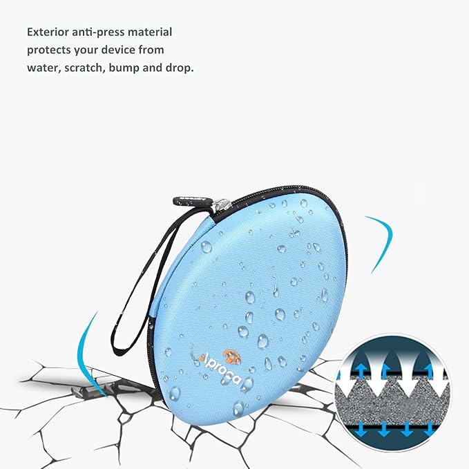 Aproca Hard Travel Storage Case for AILIHEN C8 / Tribit XFree Tune Headphones Folding Lightweight Headset (Blue)