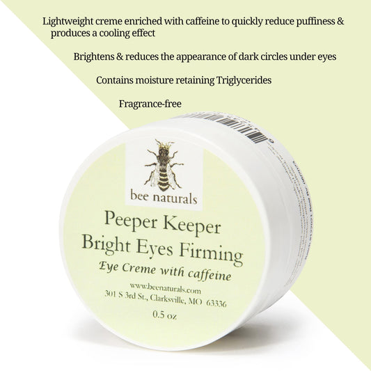 Bee Naturals Peeper Keeper Trio Eye Care - Gift Set for Eye Wrinkles, Puffy Eyes, and Crow's Feet