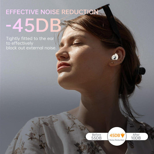 CHACHA Earplugs for Sleeping, 45dB Noise Cancelling Reduction, Soft Silicone Earplugs for Travel, Concert, Focus, Must-Have Travel Essentials for Hearing Protection, White