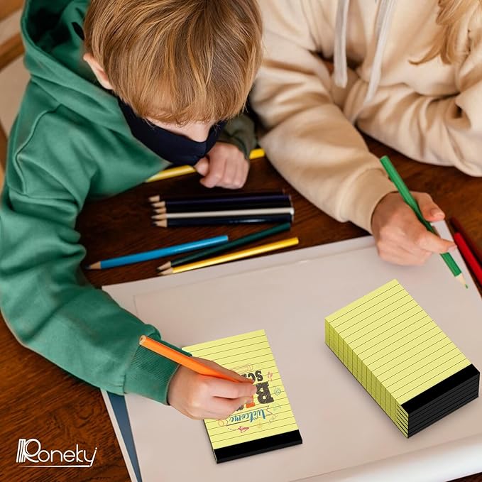 10 Pack Note Pads 3 x 5 Notepads, Small Notepad Pocket Size Notebook Scratch Paper Pads Narrow Ruled, 3x5'' Memo Pad Note Pads of Lined Paper Notepad To-Do Small Writing Pad for Lists Work Home Office