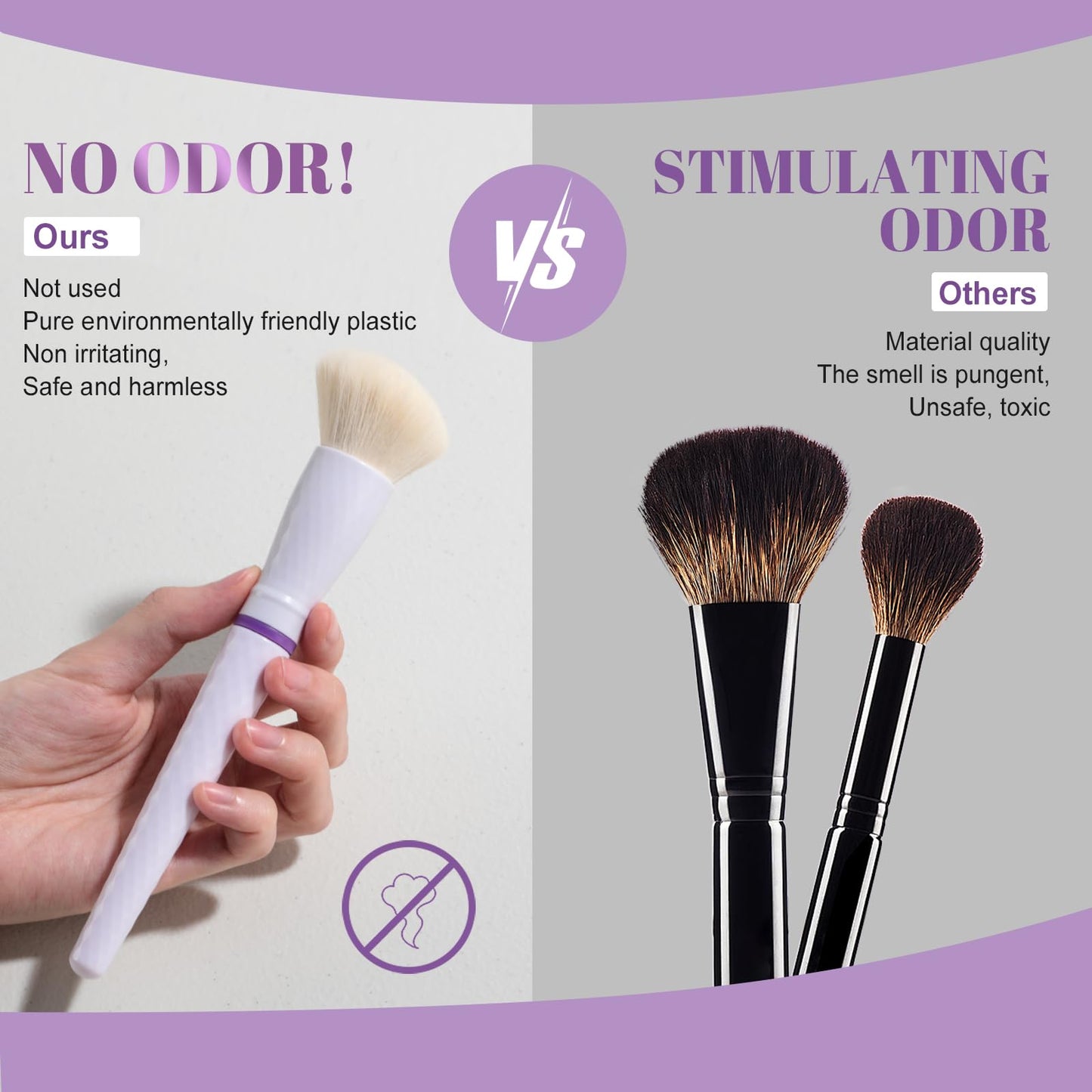 BS-MALL Travel Makeup Brushes – Professional and Durable 16-piece Se tDetachable Rotating Handles, Eco-Friendly Design, Comes with Storage Barrel(white Travel Case)