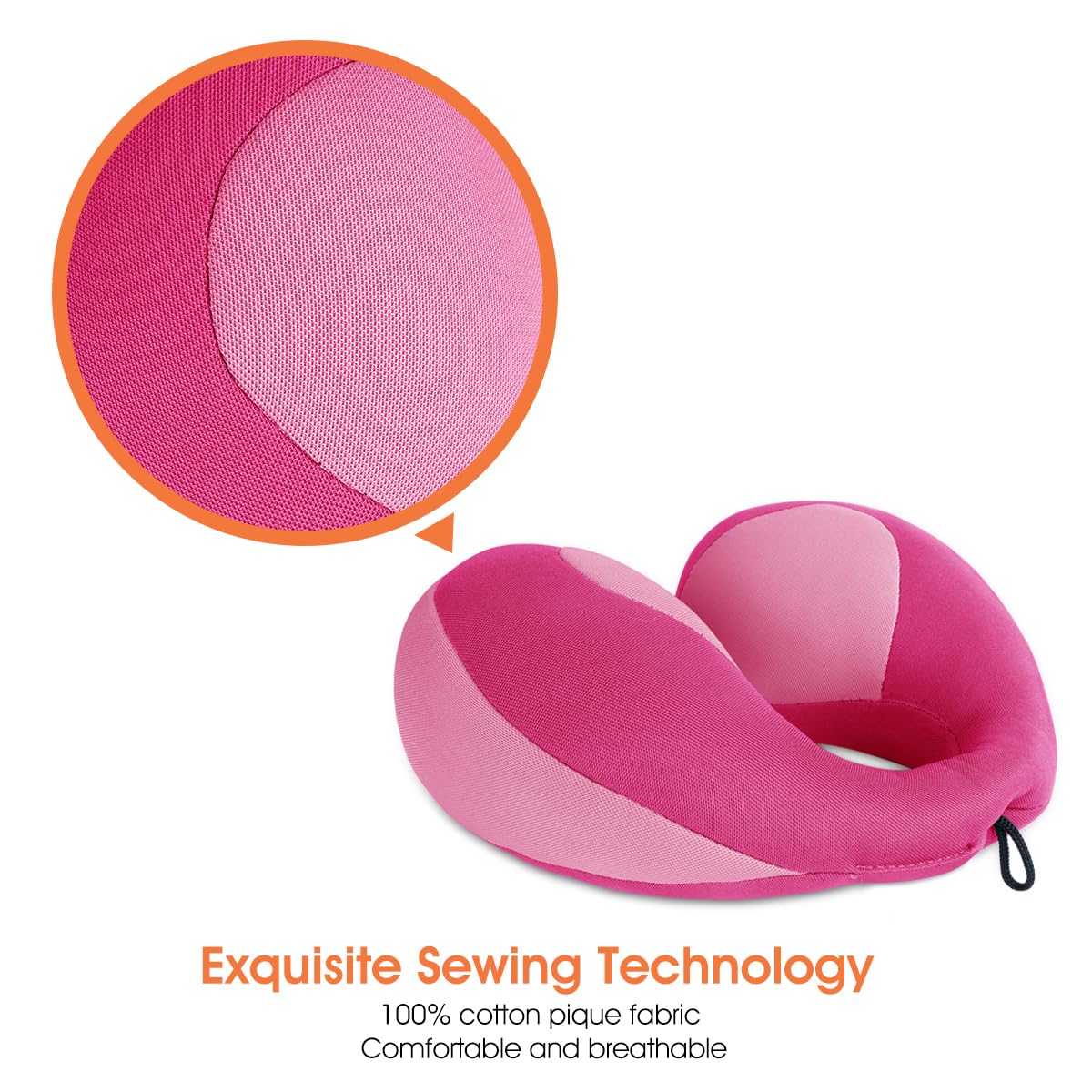 INFANZIA Kids Chin Supporting Travel Neck Pillow, Helps Support Head and Neck, Comfortably Designed for Head, Neck, and Chin Support - Gifts for Toddler/Child/Kids, Pink