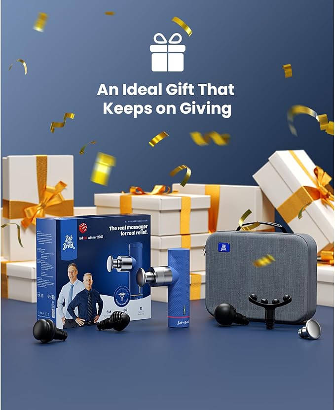 BOB AND BRAD A7 Massage Gun with 11mm Amplitude and Metal Head, Mini Massage Gun Deep Tissue Portable, Professional Muscle Massager for Pain Relief, Gift for Dad Mom