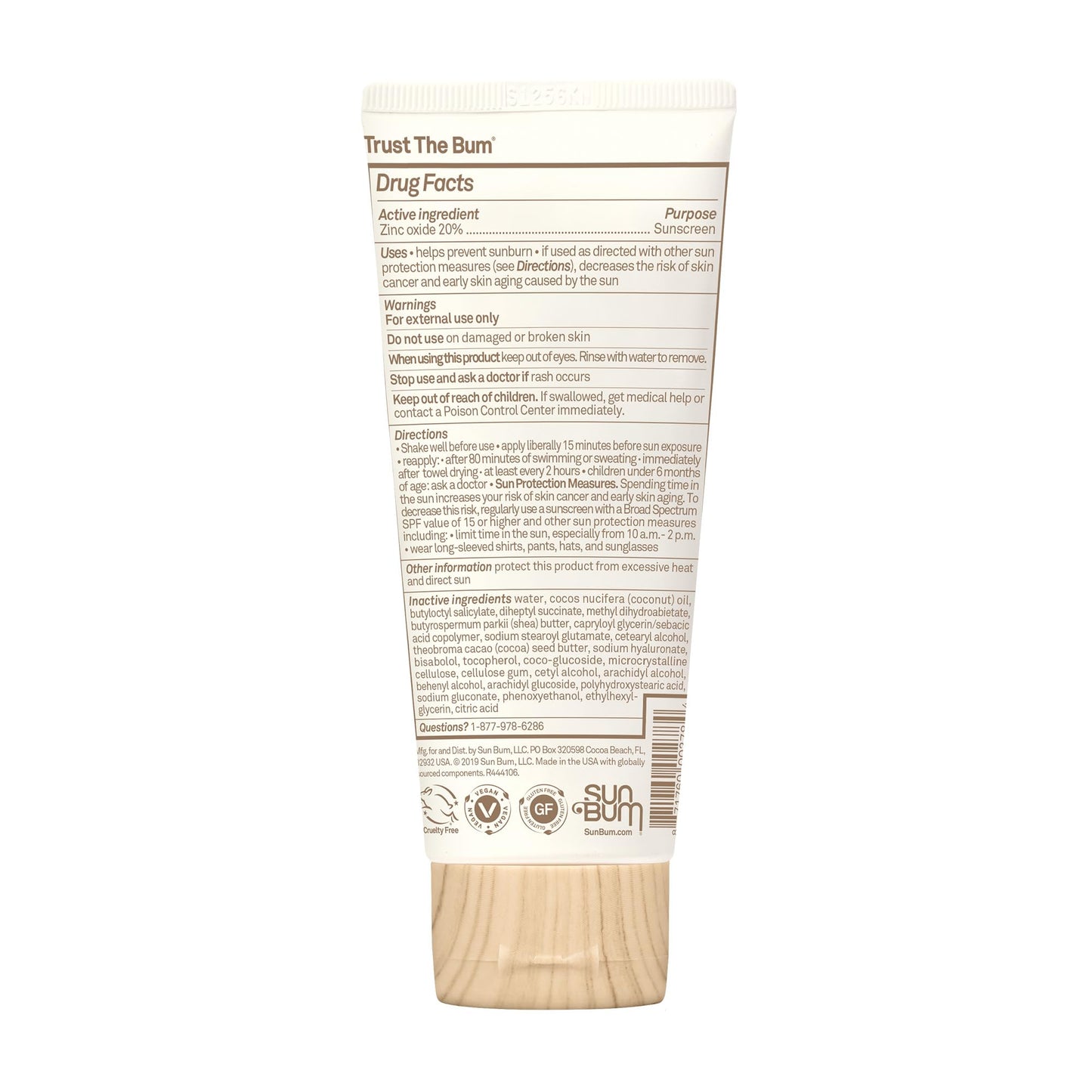 Sun Bum Baby Bum SPF 50 Sunscreen Lotion with Mineral UVA/UVB Face and Body Protection for Sensitive Skin - Fragrance Free - Travel Size - 3 FL OZ