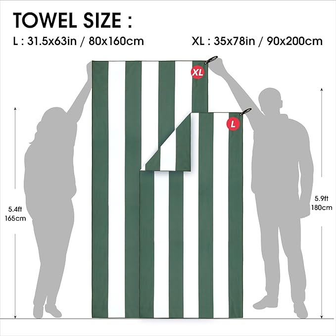 4Monster Microfiber Beach Towel Quick Dry,Super Absorbent Lightweight Travel Towel for Swimmers, Sand Free Camping Towel, Beach Towels for Pool,Swim,Water Sports,Yoga