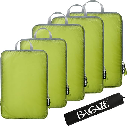 BAGAIL 6 Set Ultralight Compression Packing Cubes Packing Organizer for Travel Accessories Luggage Suitcase Backpack