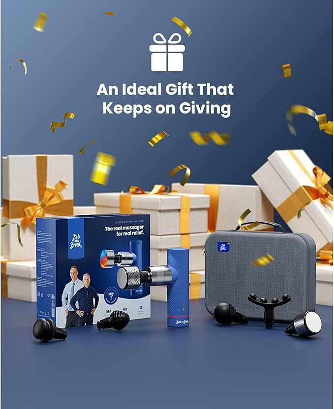 BOB AND BRAD A7 Pro Massage Gun with Heat and Cold Therapy, 11mm Amplitude Mini Massage Gun Deep Tissue Portable, Professional Muscle Massager for Pain Relief, Gift for Dad Mom