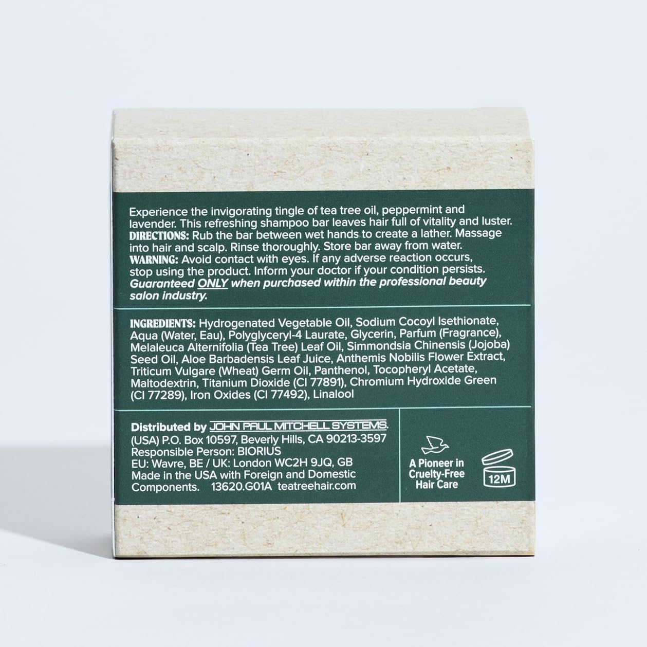 Tea Tree Special Shampoo Bar, Deep Cleans, Refreshes Scalp, Especially Oily Hair, For All Hair Types, 2.8 oz