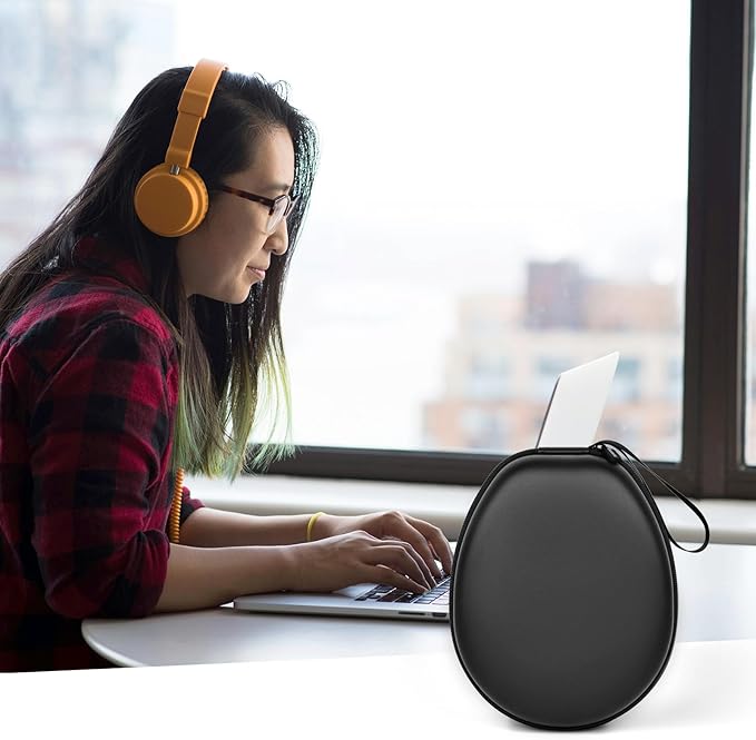 Comecase Universal Headphone Case Comepatible with JBL Tune 510BT 720BT / for Sony WH-CH 720N/WH-CH520/ for Soundcore Q20/Q30/ for Beats Etc, Travel Carrying Box for Bluetooth Wireless Headset -Black