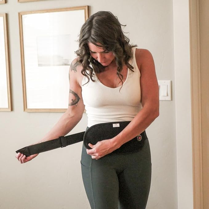 Battery-Powered Far Infrared Waist Wrap - Natural Pain Relief for Menstrual Cramps, Back Pain & Muscle Tension - Portable & Adjustable