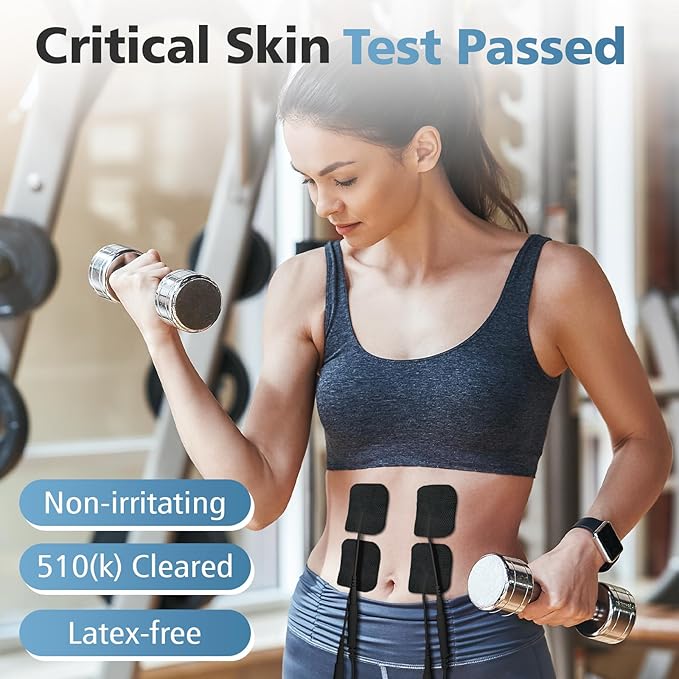 20Pack TENS Unit Electrode Pads with Reusable Self-Adhesive Performance, BHK-TENS Replacement Pads Compatible with TENS 7000/ TENS 3000/ AUVON/Neocarbon/TENKER, Eelectrodes Use 2mm Lead Wires