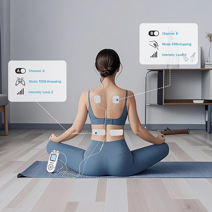 40PCS TENS Unit Replacement Pads, Electrode Pads with Self-Stick Performance and Non-Irritating, Compatible with TENS Use 2mm Pin Connector Such as AUVON TENS, TENS 7000, Etekcity, Nicwell Care Tens