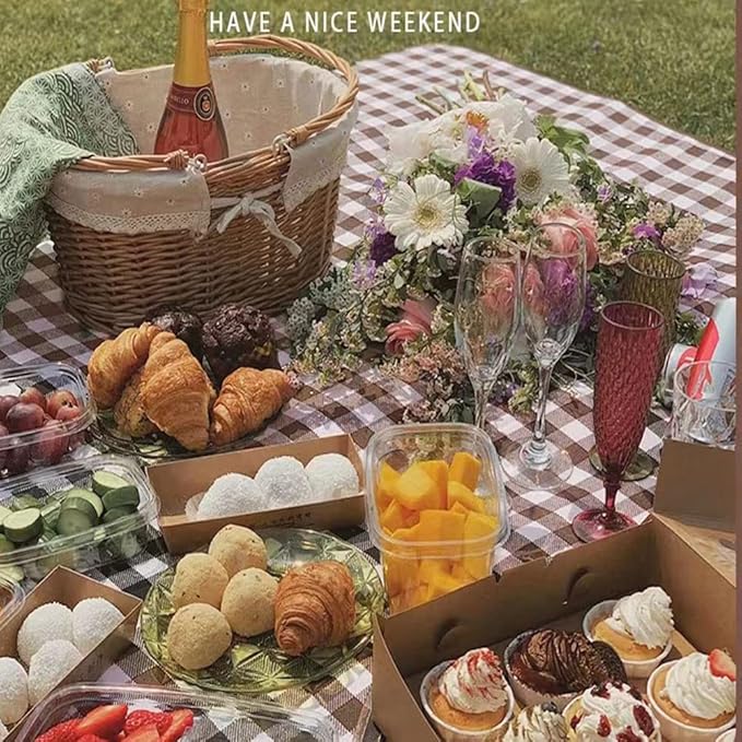 K Y KANGYUN Beach Blanket Outdoor Picnic Blankets Mat 80"x60" Extra Large Waterproof Sand Proof Camping Blankets Lightweight Folding Portable Travel Blanket for Family Park Beach Grass (Brown)