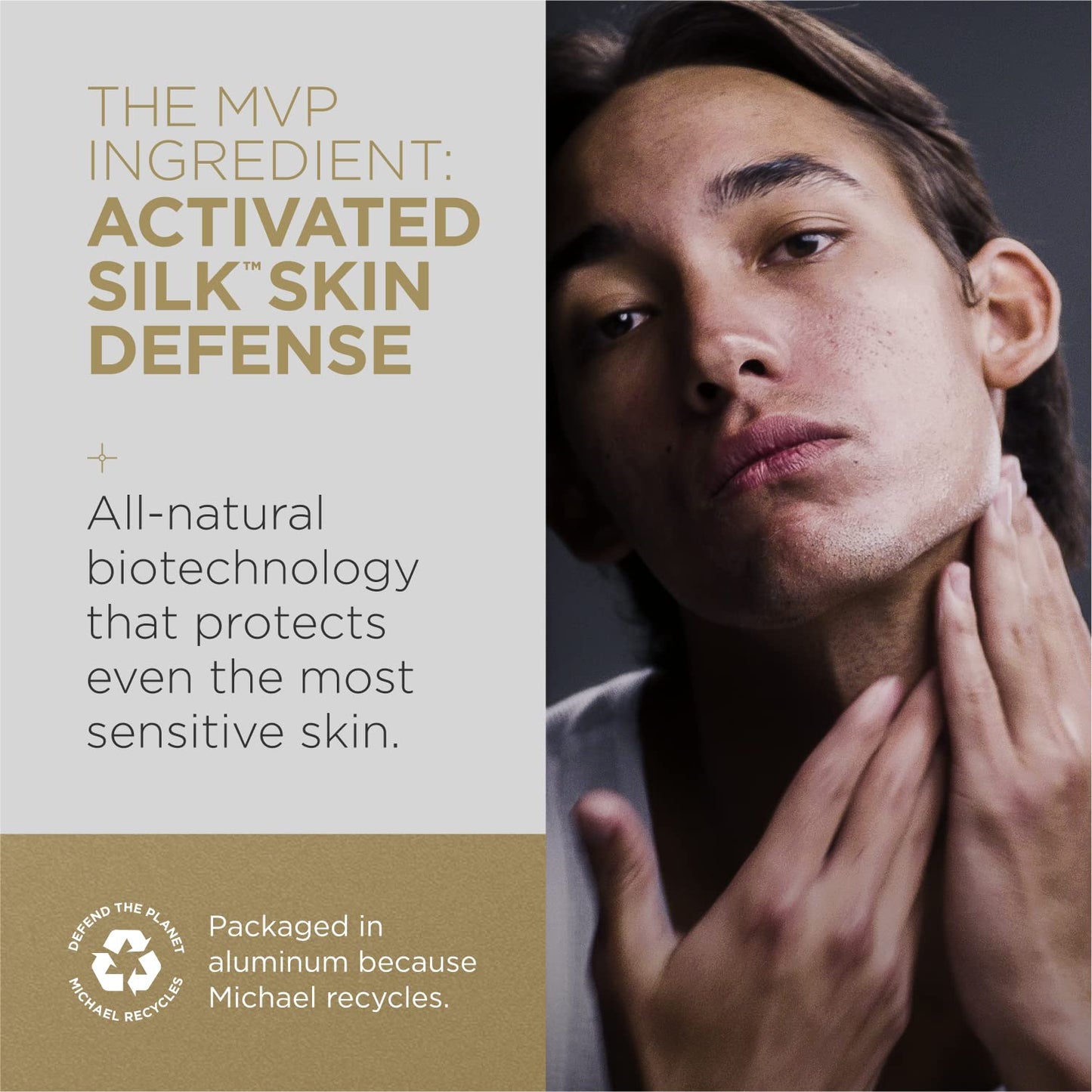 Michael Strahan Face and Neck Moisturizer Men’s Grooming and Skincare for Dry, Sensitive Skin | Anti-aging, Hydrating Facial Moisturizing Cream | 3.4 Fl. Oz