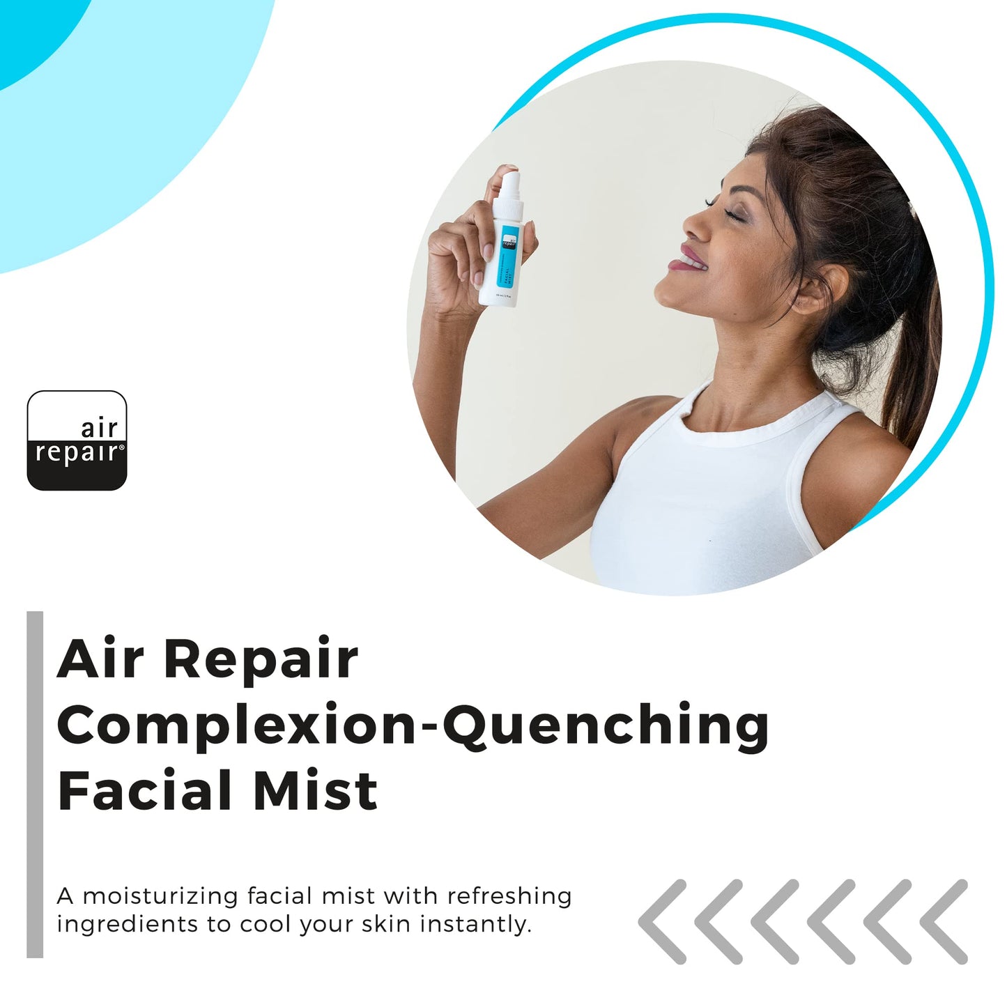 Facial Mist for Skin Care - 59 ml Makeup Face Spray Toner with Hyaluronic Acid Aloe Vera - Moisturizer & Beauty Setting Spray for Skin - Hydrating Face Mist for Dry Skin by Air Repair